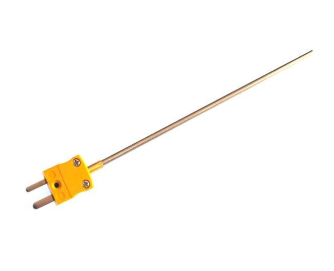 Thermocouple isolation minrale rponse rapide ANSI de 0,25 mm de diamtre avec prise miniature ANSI - Jonction isole de type K