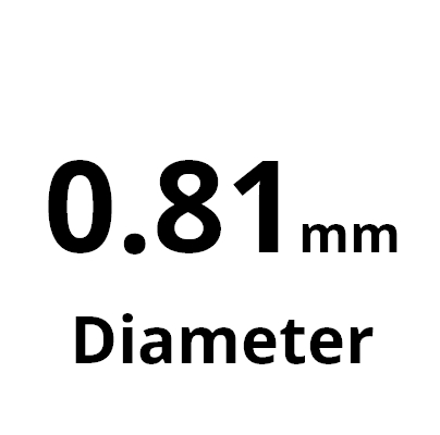 0.81mm Thermocouples isolés minéraux à réponse rapide ANSI