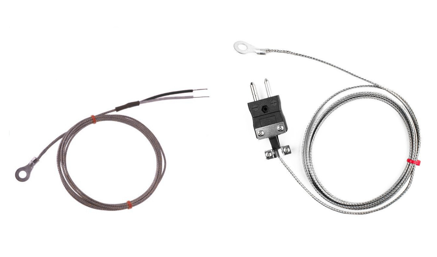 Thermocouple  rondelle CEI, cble isol en fibre de verre avec sur-tresse en acier inoxydable de type J