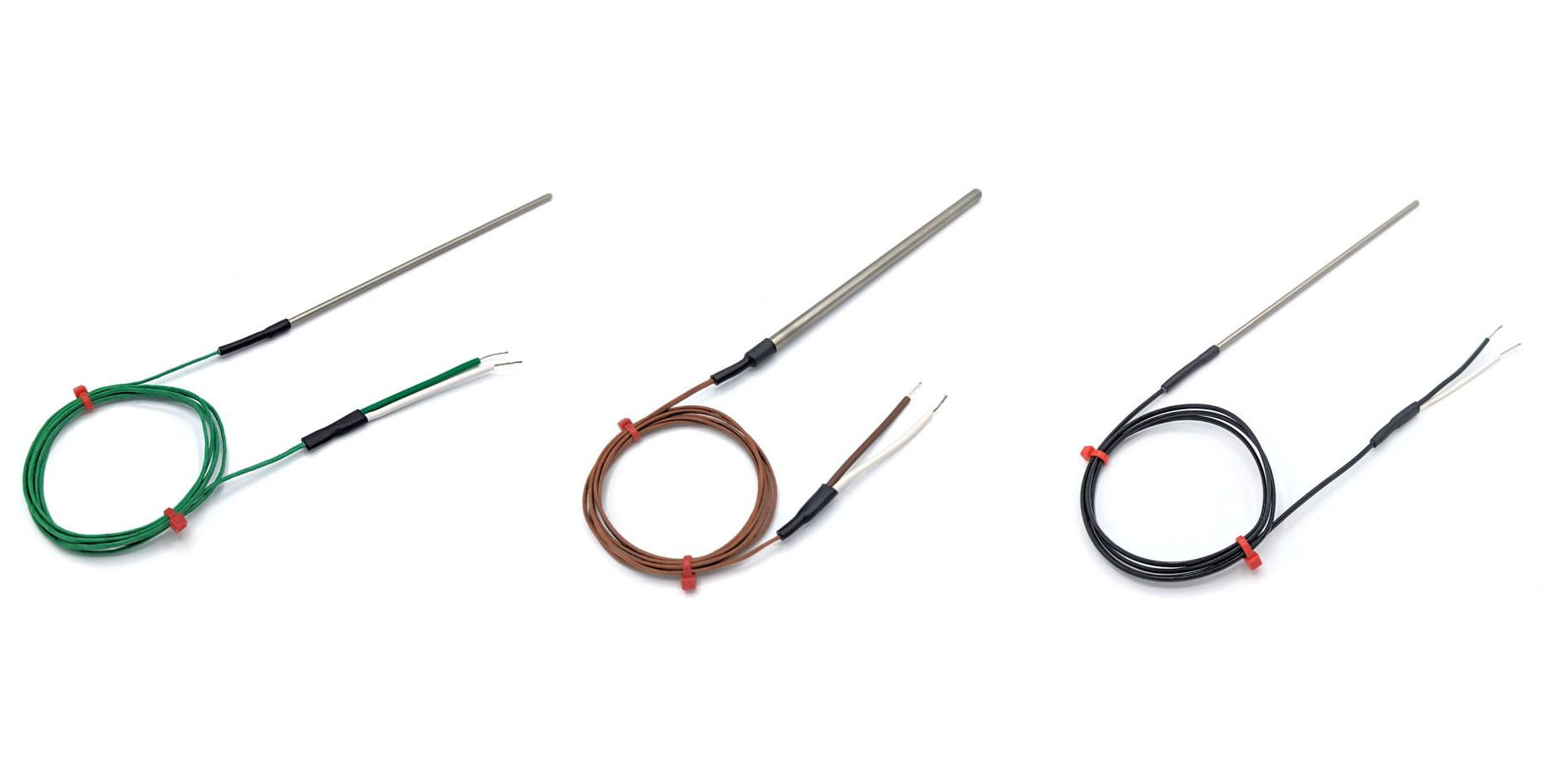 Thermocouples  tube fabriqus CEI avec joint  sertir et fil conducteur