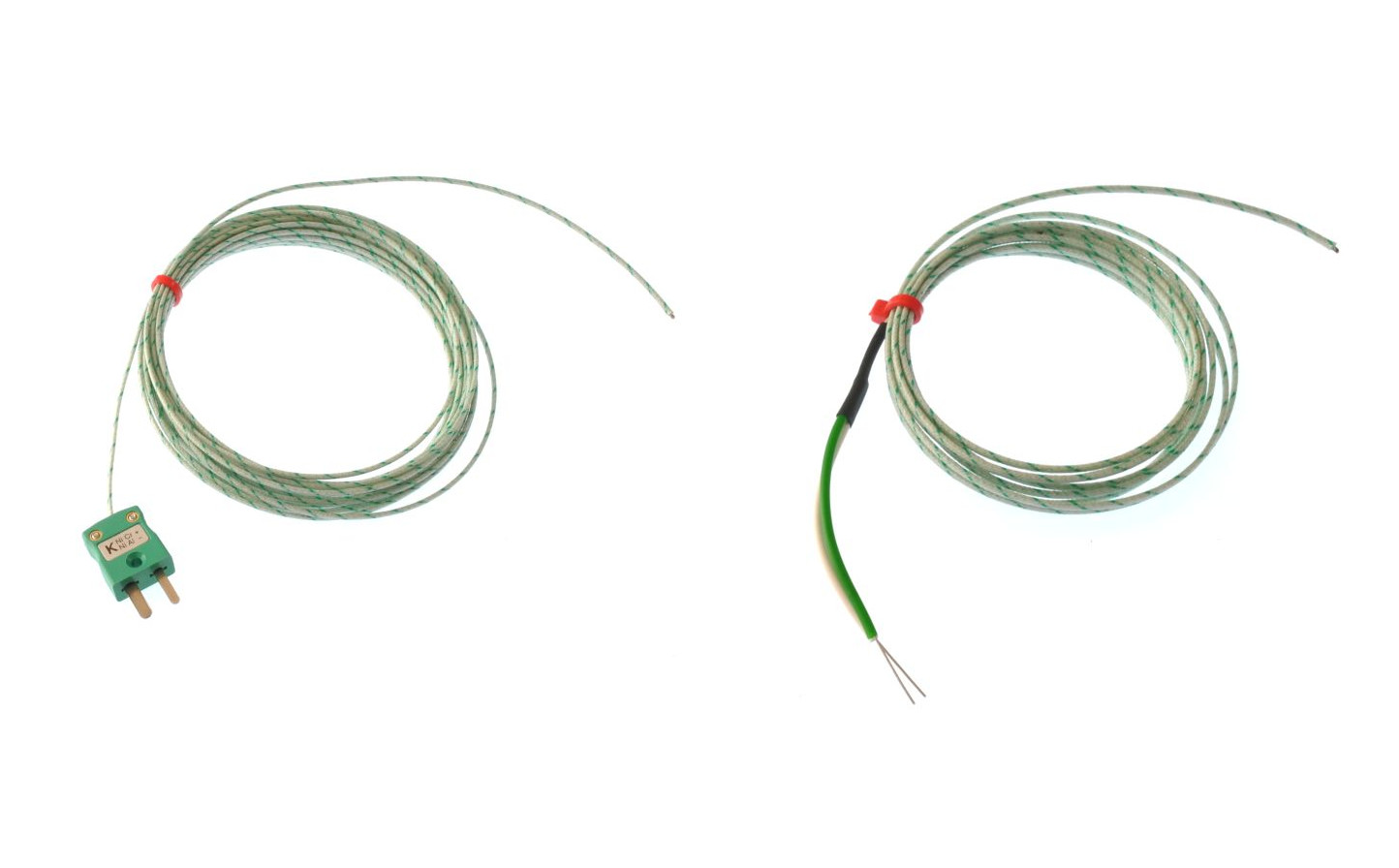Thermocouple  jonction expose CEI  paire plate isole en fibre de verre 