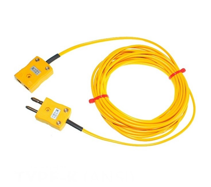 Cble / fil isol en PVC avec fiches et prises de thermocouple ANSI