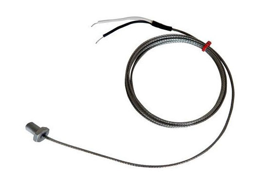 Thermocouple  boulon CEI, acier inoxydable en fibre de verre sur cble tress - Type J