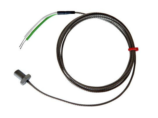 Thermocouple  boulon CEI, acier inoxydable en fibre de verre sur cble tress - Type K