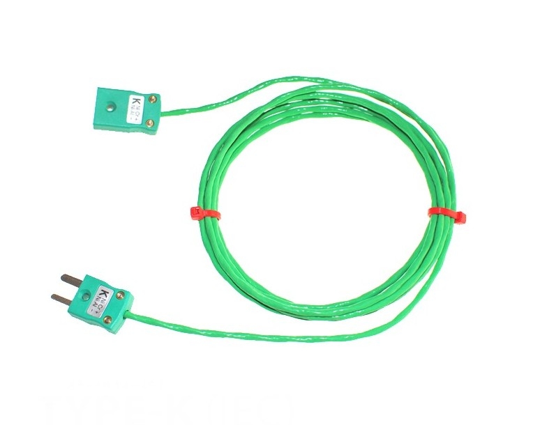 Cble / fil isol PFA avec fiches et prises de thermocouple miniatures IEC