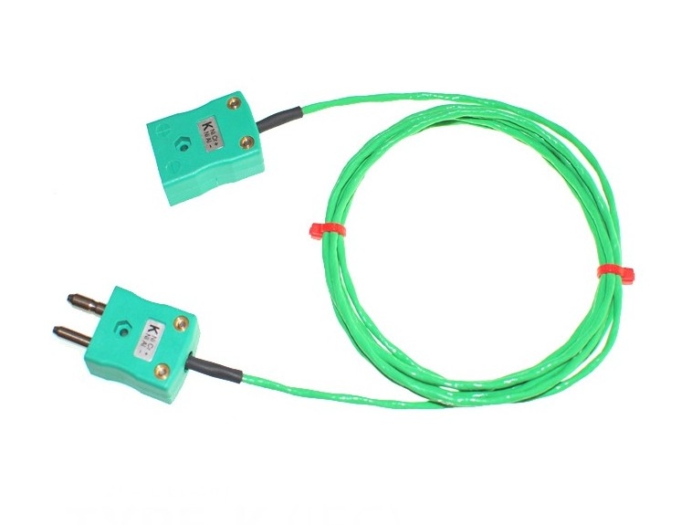 Cble / fil isol PFA avec fiches et prises thermocouple STANDARD IEC