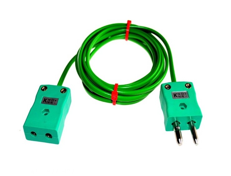 Cble / fil isol en PVC avec fiches et prises de thermocouple STANDARD IEC