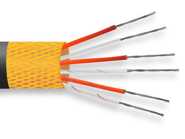 Cble / fil de capteur PRT isol en PVC