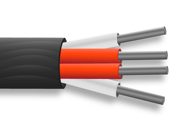 Câble de capteur PRT isolé PTFE / Fil