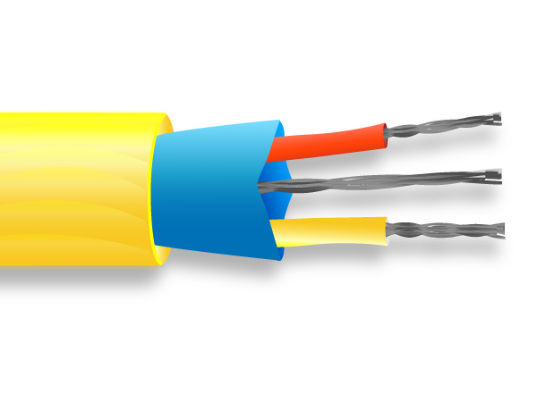 Câble thermocouple PVC Mylar examiné / Fil ANSI