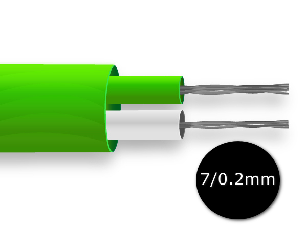 Cble / fil thermocouple  paires plates en PVC IEC - brin 7/0,2 mm