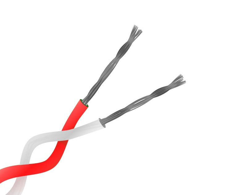 PFA isol Twin Twisted Pair Thermocouple Cble / Fil (JIS)