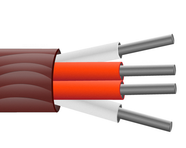 Câble de capteur PRT de section arrondie / fil