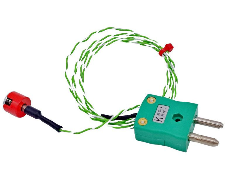 Thermocouple magntique  bouton de traction IEC de type K 0,7 kg, isol en PTFE avec prise standard de type K