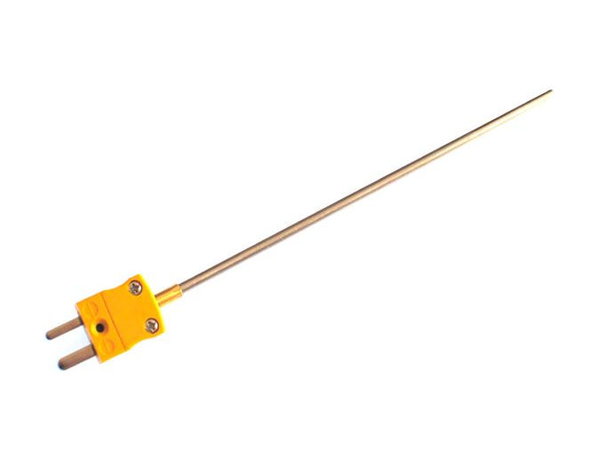 Thermocouple minral isol de 0,75 mm de diamtre avec fichire ANSI miniature  jonction isole