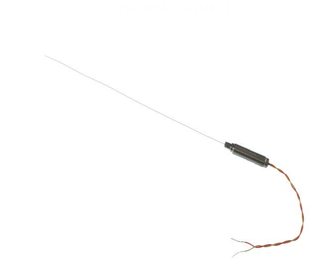 Thermocouple  isolation minrale ANSI de 0,5 mm de diamtre avec pot et queues filets ANSI