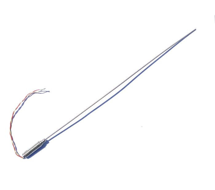 Thermocouple isol minral  rponse rapide ANSI de 0,25 mm de diamtre avec pot filet et queues ANSI PFA - Jonction isole de type K