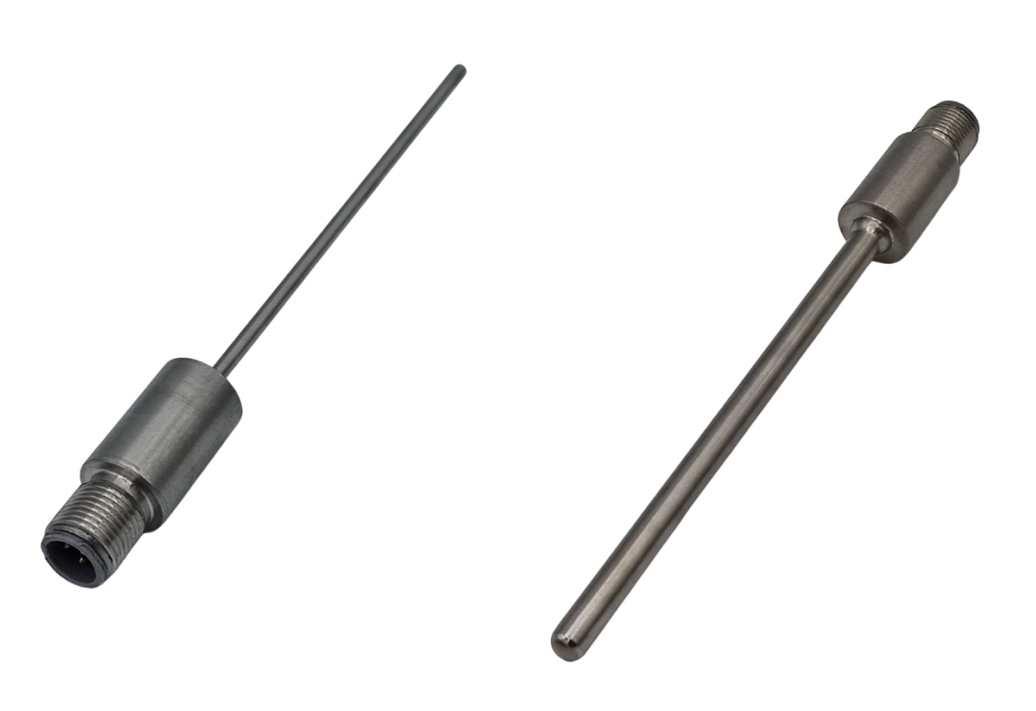 Capteur RTD Pt100 pour lautomatisation industrielle avec connecteur M12 - Type de raccordement de processus  barillet lisse