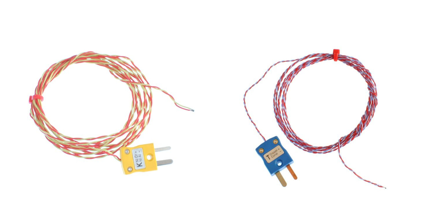Thermocouple  jonction expose isol ANSI PFA avec prise miniature