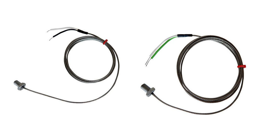 Thermocouple  boulon CEI, acier inoxydable en fibre de verre sur cble tress