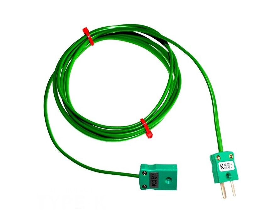 Cble / fil isol en PVC avec fiches et prises thermocouple miniatures IEC