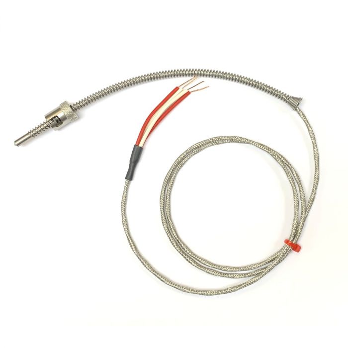 Baonnette rglable Pt100, cble en acier inoxydable en fibre de verre surtress - Type RTD / PRT