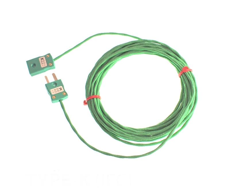 Cble / fil isol PFA avec fiches et prises de thermocouple IEC