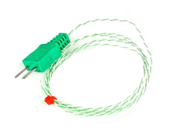 Thermocouple  jonction expose CEI, isol PFA, double torsad avec fiche moule - Type K