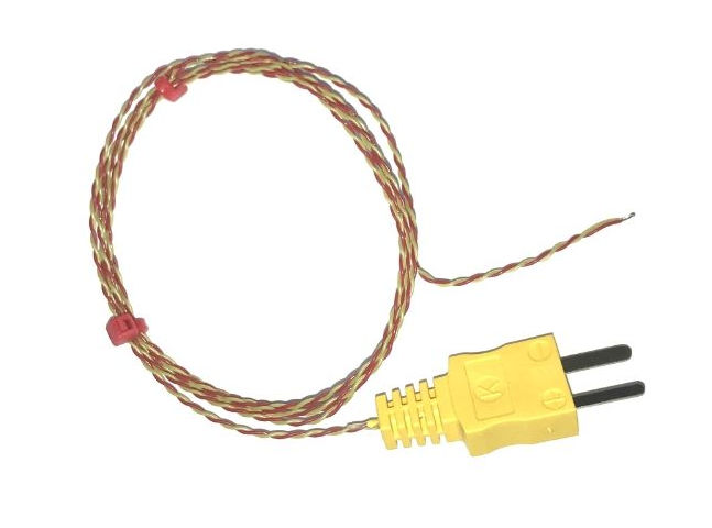Thermocouple  jonction expose isol ANSI PFA avec prise moule