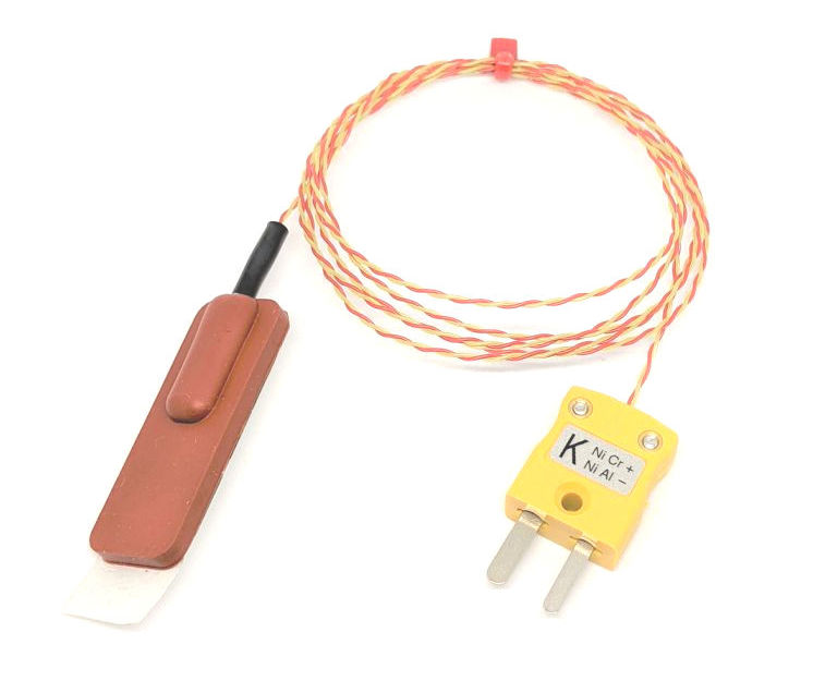 Thermocouple en caoutchouc de silicone ANSI, PFA double torsad - Type K avec terminaison de fiche miniature