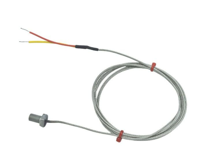 Thermocouple  boulon ANSI, acier inoxydable en fibre de verre sur cble tress