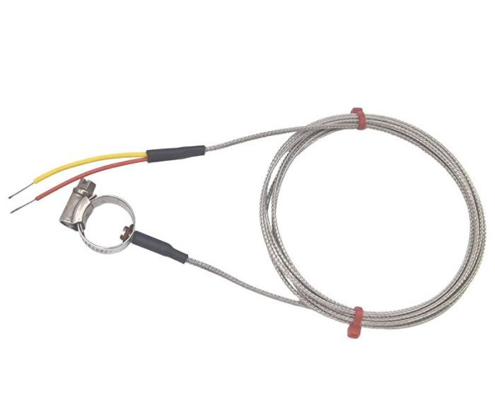 Thermocouple de surface de tuyau ANSI, surtresse en acier inoxydable en fibre de verre