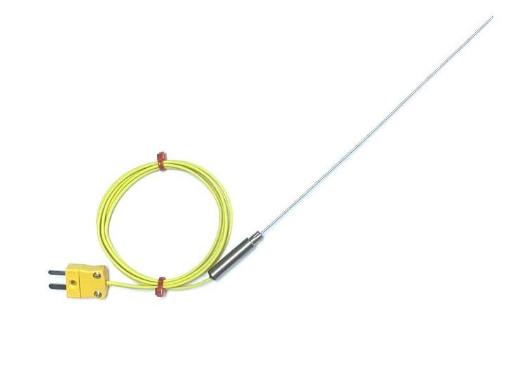 Thermocouple  isolation minrale avec joint de pot uni et cble ANSI isol PFA avec mini-prise intgre