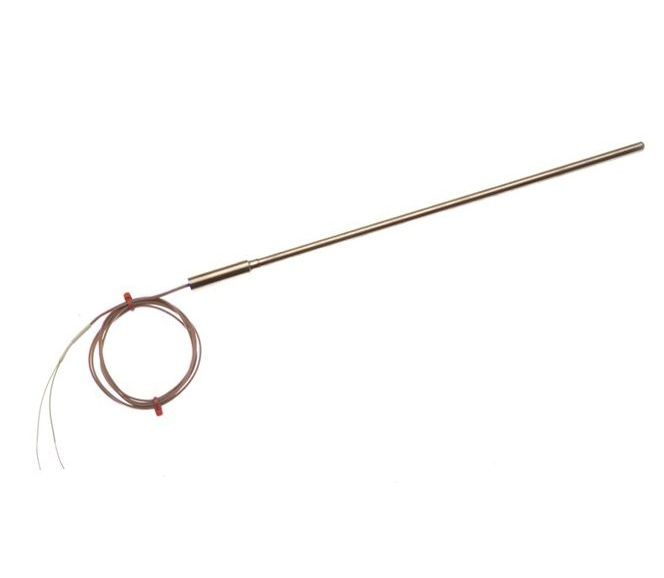 Thermocouple  isolation minrale CEI avec joint de cuve uni et 1 m de plomb CEI isol au PFA - Type T