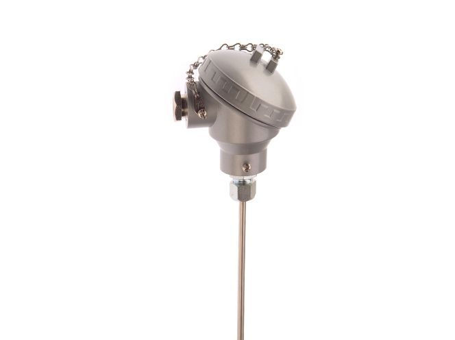 Thermocouple  isolation minrale de style industriel avec tte de raccordement KNE - Type K Inconel