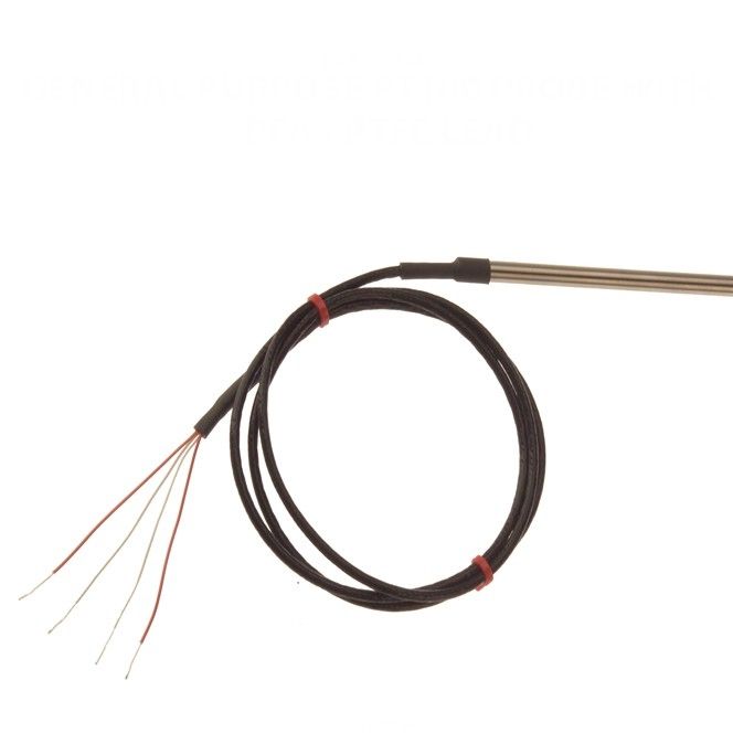 Sonde Pt100  usage gnral avec fil PFA - Type RTD / PRT