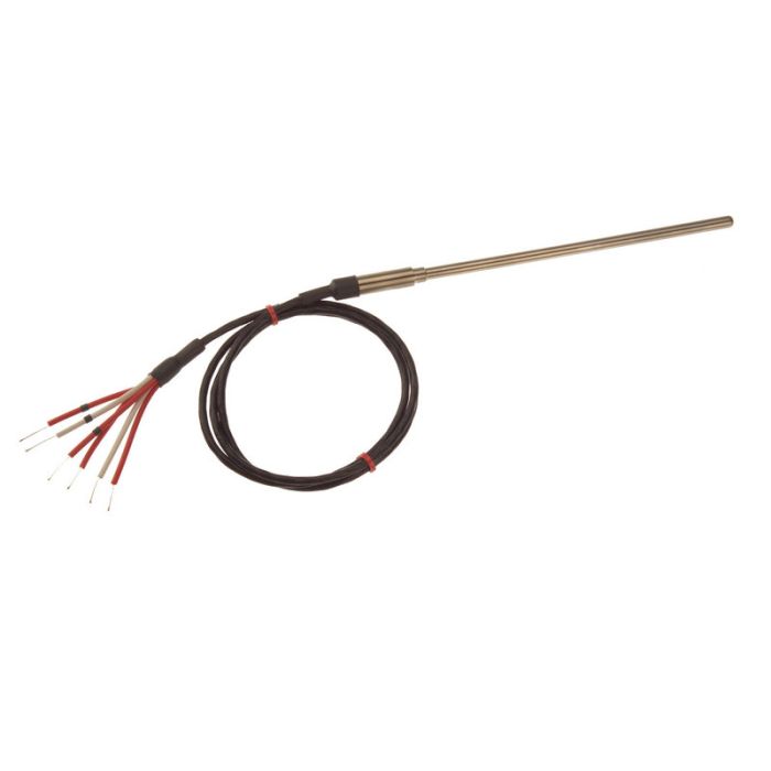 Sonde Pt100  isolation minrale  deux lments avec rallonge - 6,0 mm de diamtre