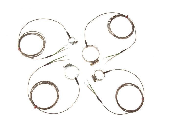 Thermocouple de style Jubilee Clip de surface de tuyau CEI, surtresse en acier inoxydable en fibre de verre