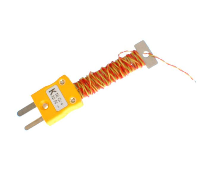 Thermocouple  jonction expose ANSI PFA avec mini-prise intgre - Type K
