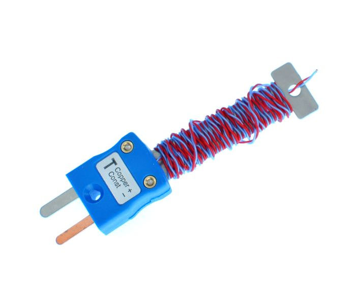 Thermocouple  jonction expose ANSI PFA avec mini-prise intgre - Type T