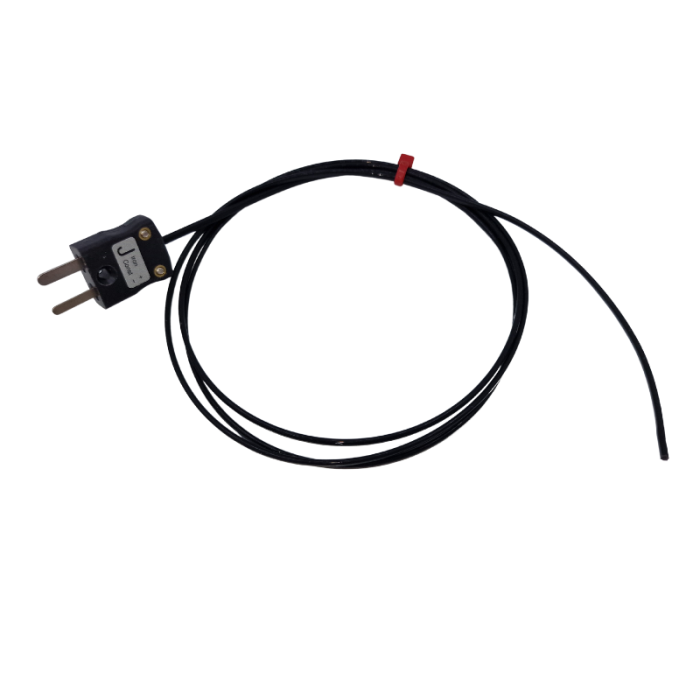 Thermocouple  fil hermtiquement scell CEI Type J avec terminaison de fiche miniature