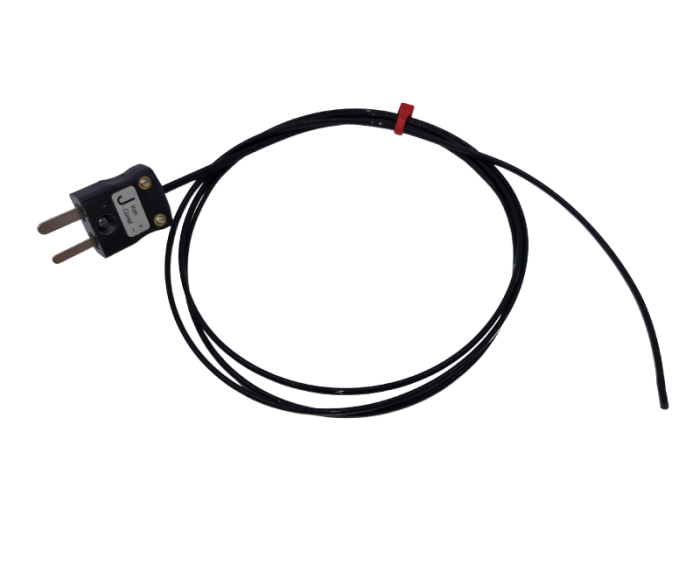 Thermocouple  fil hermtiquement scell ANSI - Type J avec terminaison de fiche miniature