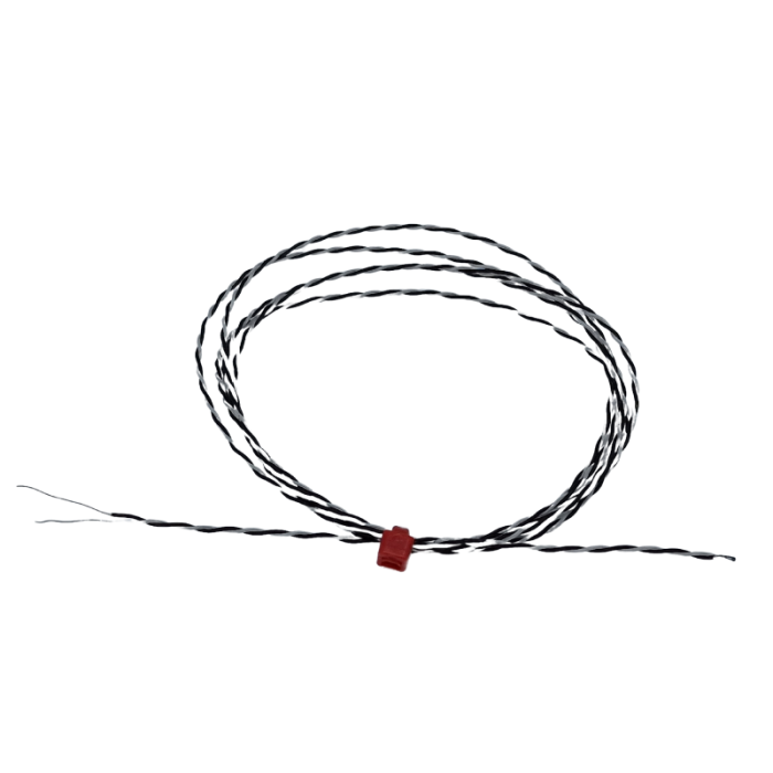 Thermocouple  jonction expose IEC double torsion isol PFA avec queues nues - Type J
