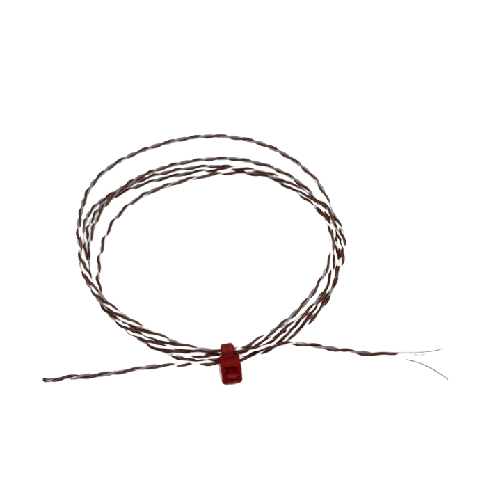 Thermocouple  jonction expose IEC double torsion isol PFA avec queues nues - Type T