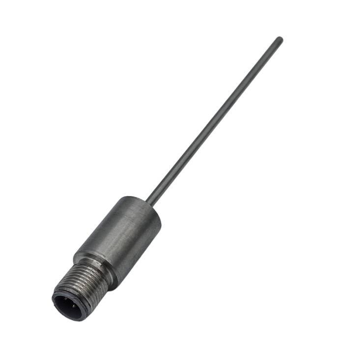 Capteur RTD Pt100 dautomatisation industrielle avec connecteur M12 - Type de raccordement process  barillet lisse avec diamtre de gaine de 3 mm
