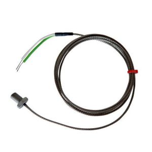 Thermocouple  boulon IEC, acier inoxydable en fibre de verre sur cble tress - type K - pas de filetage M8x1mm - longueur de boulon 13mm
