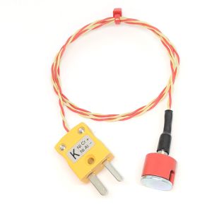 Thermocouple magntique  bouton de traction ANSI Type K 0,7 kg, isol PFA avec prise miniature - 1M