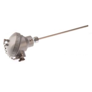 Thermocouple  isolation minrale de style industriel avec tte de raccord KNE - Type J - 6,0 mm de diamtre - 300 mm de longueur