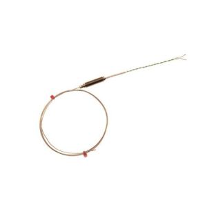 Thermocouple  isolation minrale IEC avec pot filet et 100 mm de cble IEC double torsad isol PFA - Type K - 3,0 mm x 500 mm