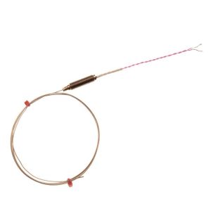 Thermocouple isol minral IEC avec pot filet et 100 mm de cble IEC double torsad isol PFA - Type N - 3,0 mm x 150 mm